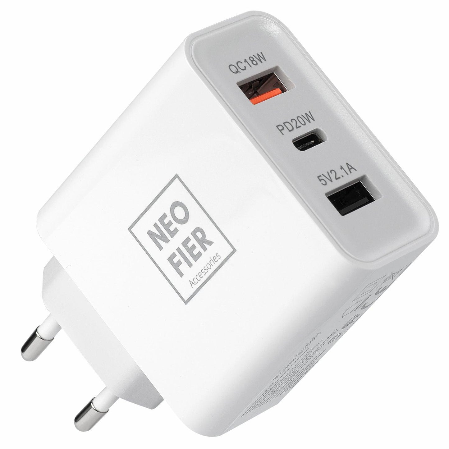 3 Port Wall Charging Adapter - Type C and USB A