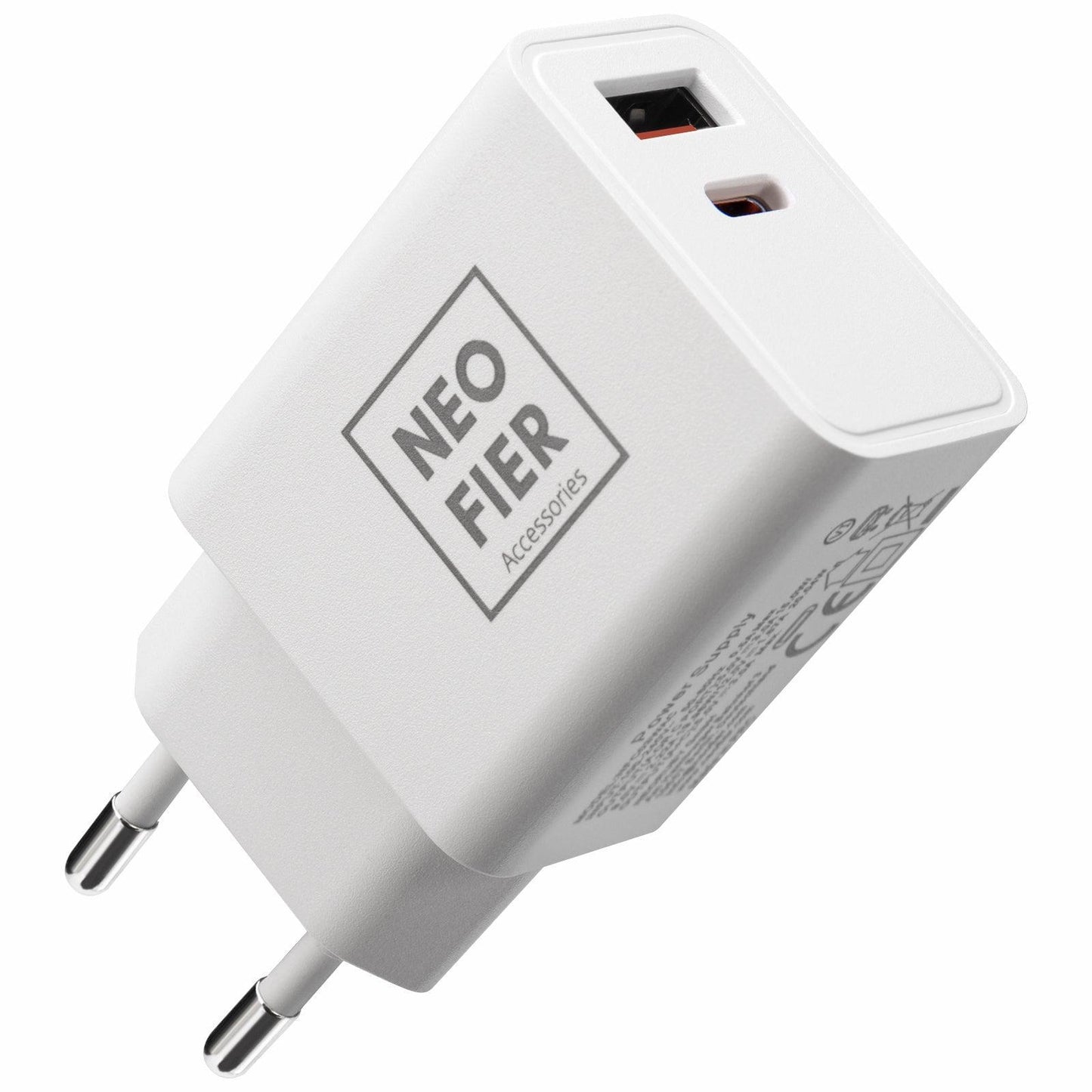 Dual Port Wall Charging Adapter - USB A and Type C