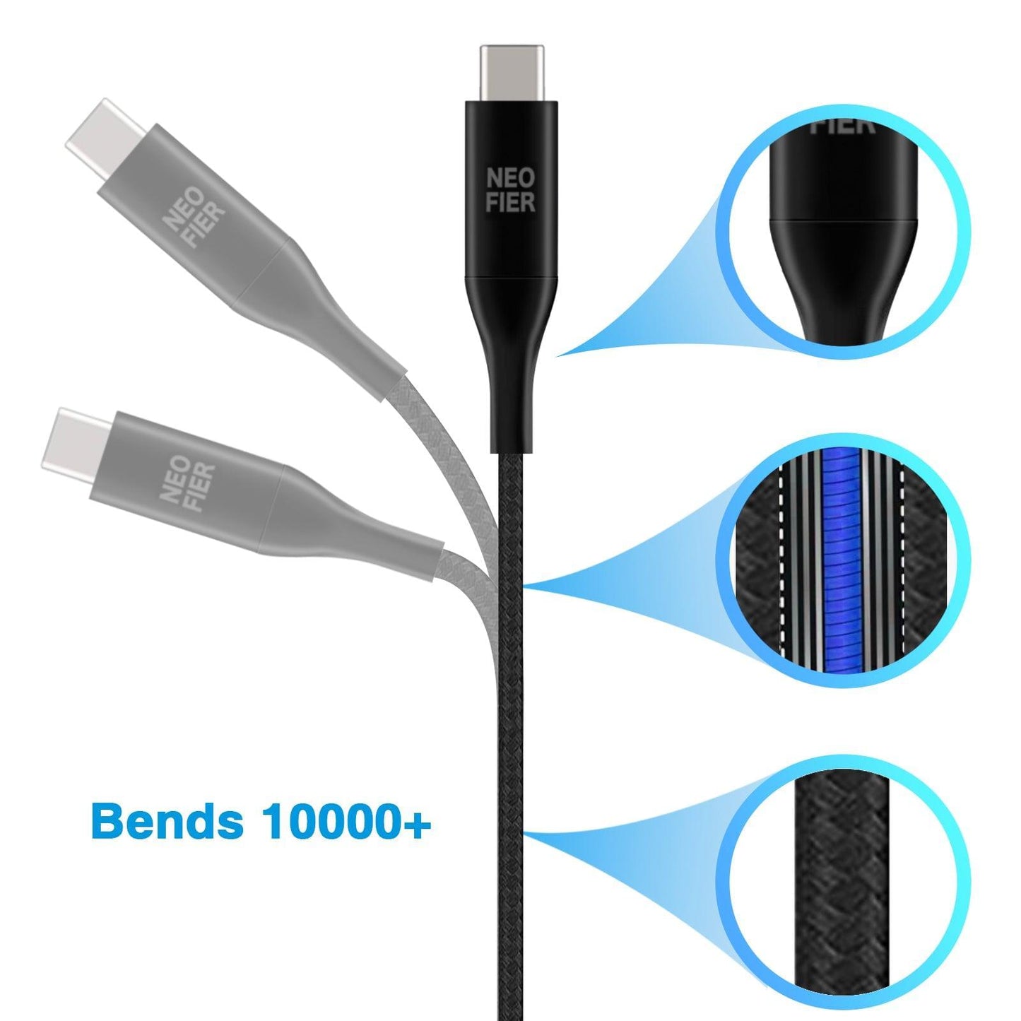 USB-C to USB-C - Braided Cable