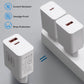 Dual Port Wall Charging Adapter - USB A and Type C