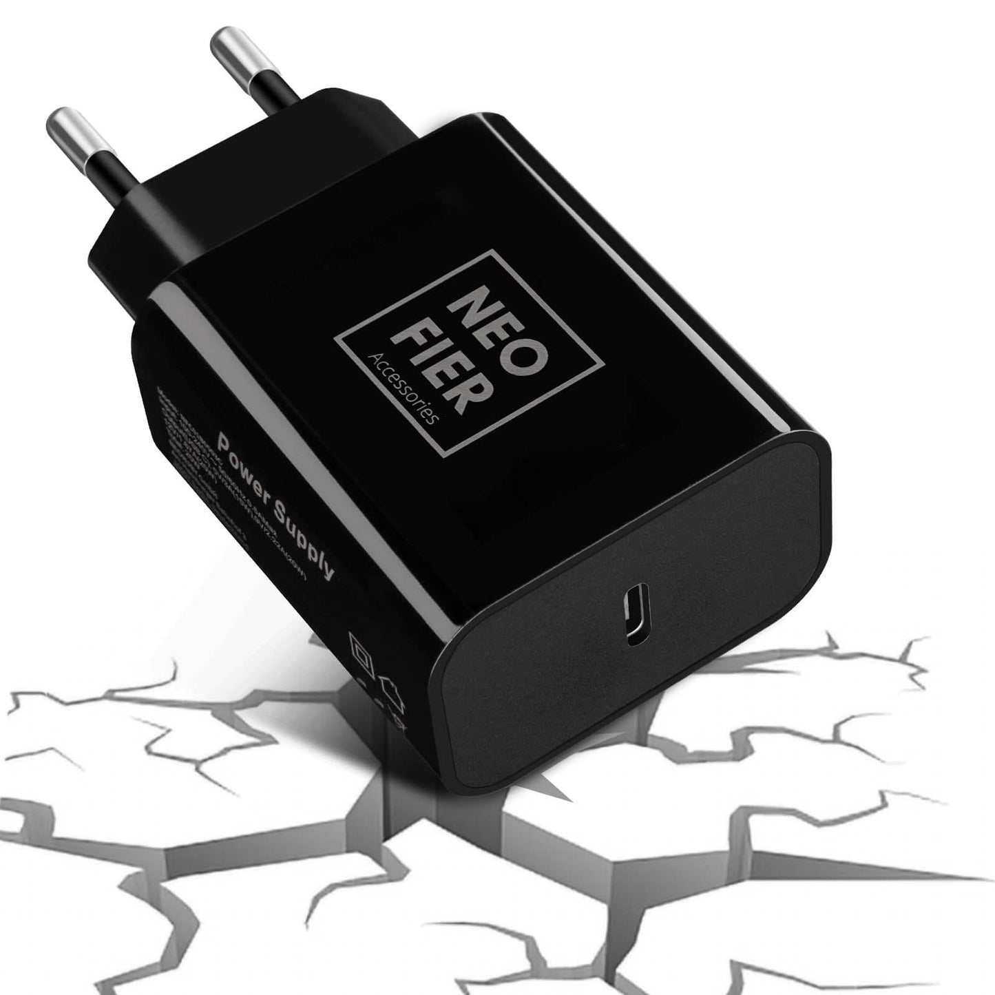 USB-C Wall Charger Adapter - 10V / Black