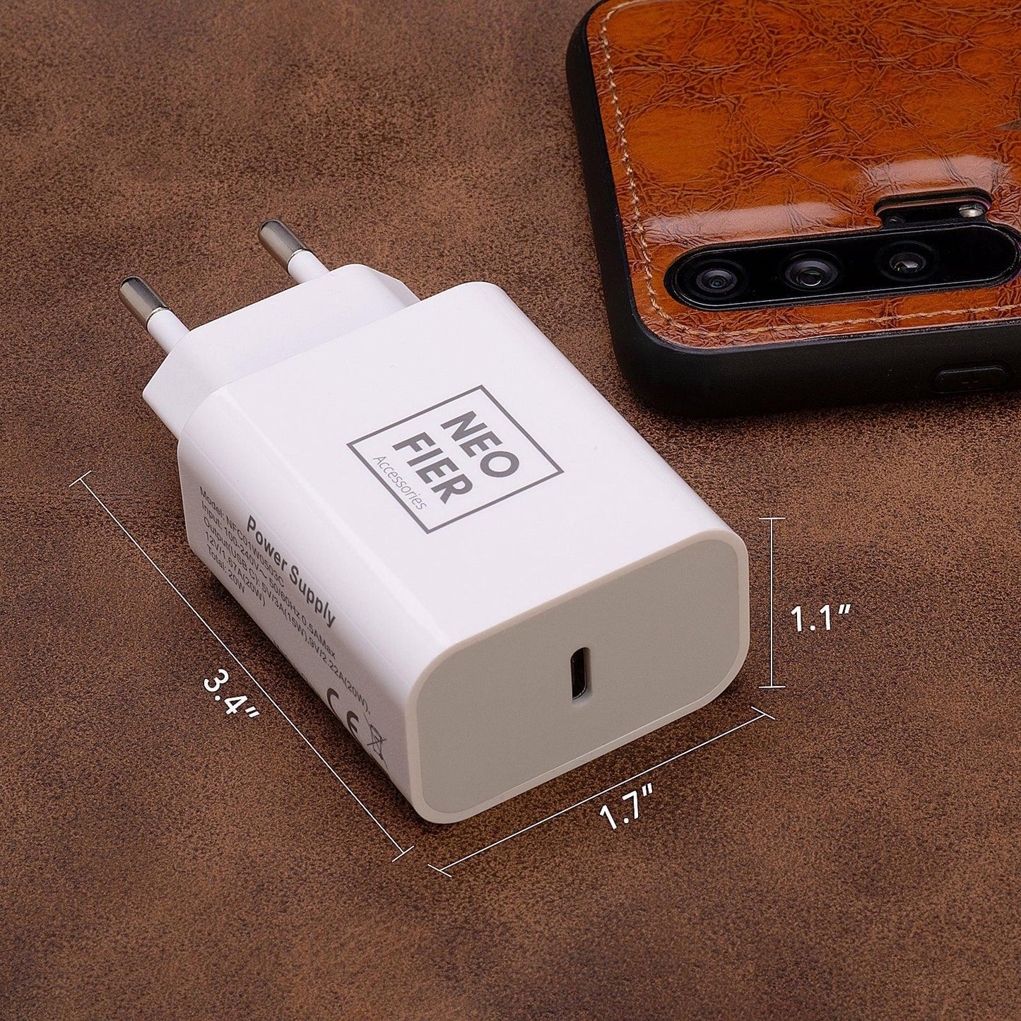 USB-C Wall Charger Adapter - 10V / White